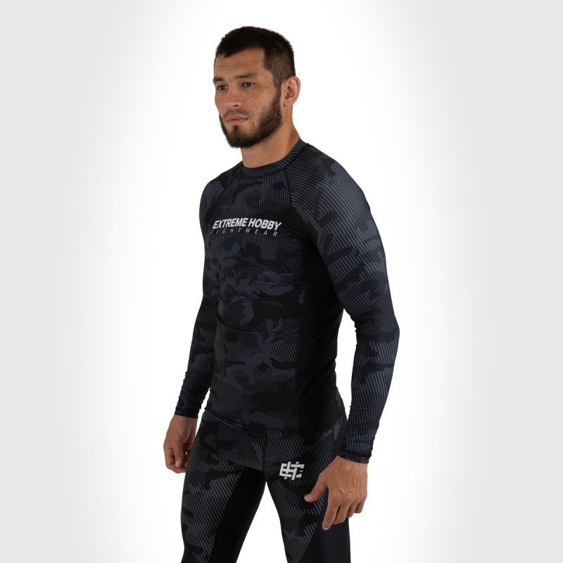 Extreme Hobby Rashguard Męski Długi Rękaw Havoc Czarny