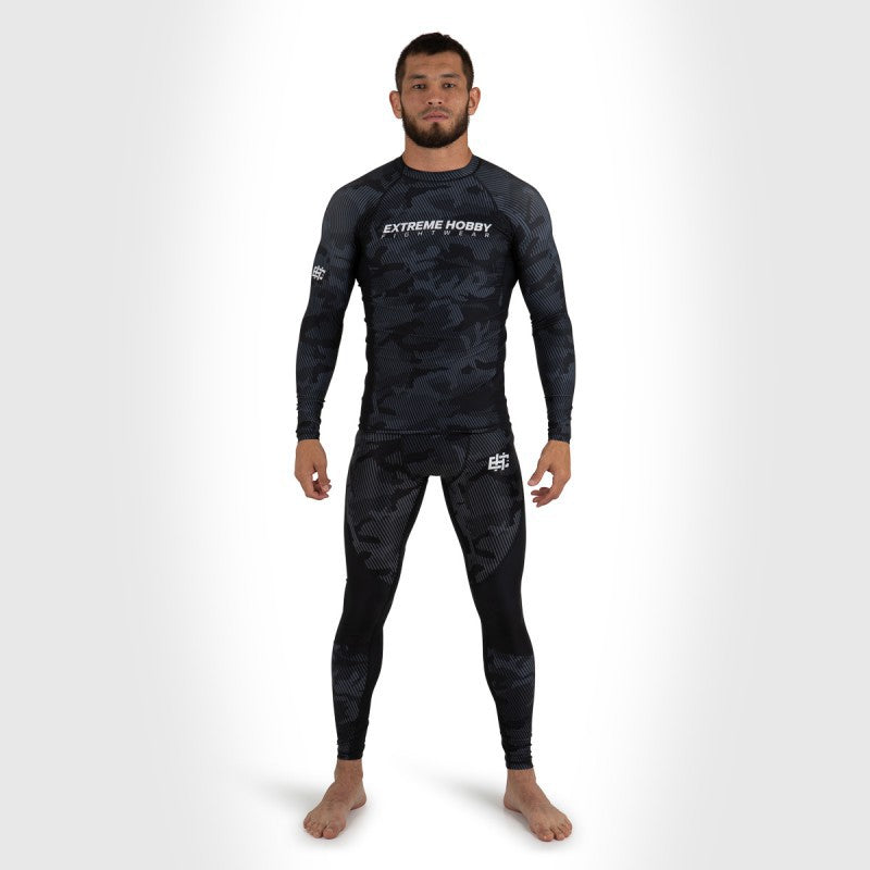 Extreme Hobby Rashguard Męski Długi Rękaw Havoc Czarny