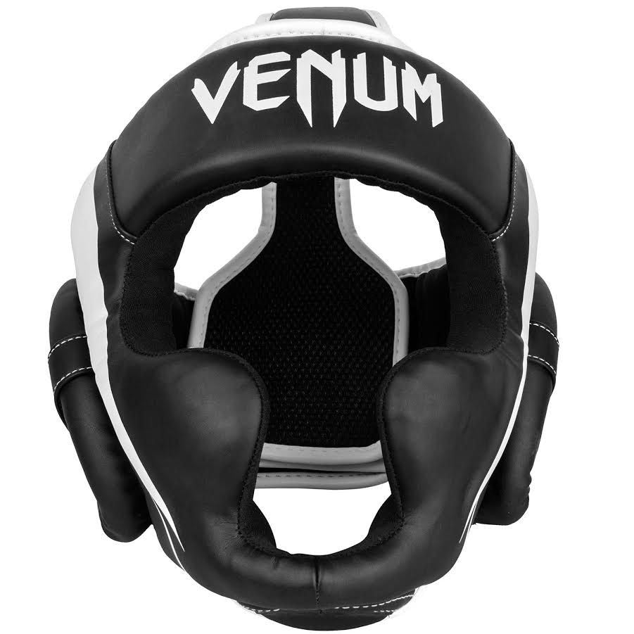 Venum Kask Bokserski Elite Czarny/Biały