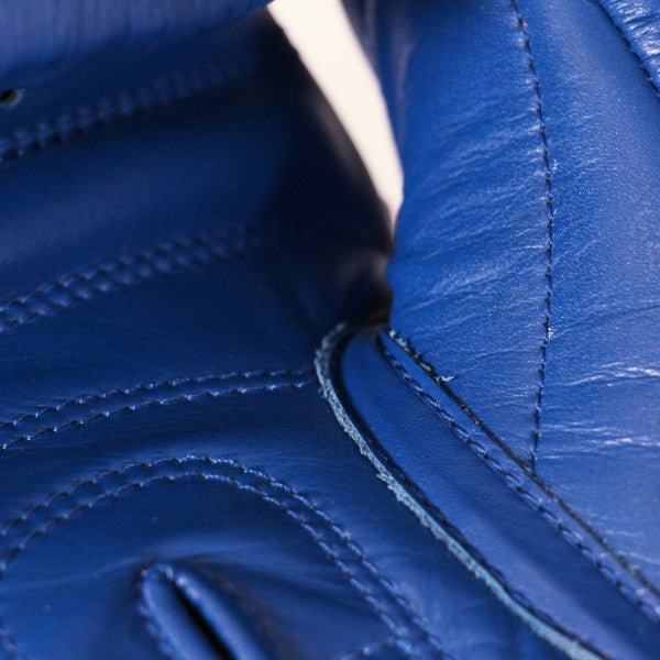 Adidas Rękawice bokserskie ze skóry naturalnej Z Atestem Aiba Niebieskie