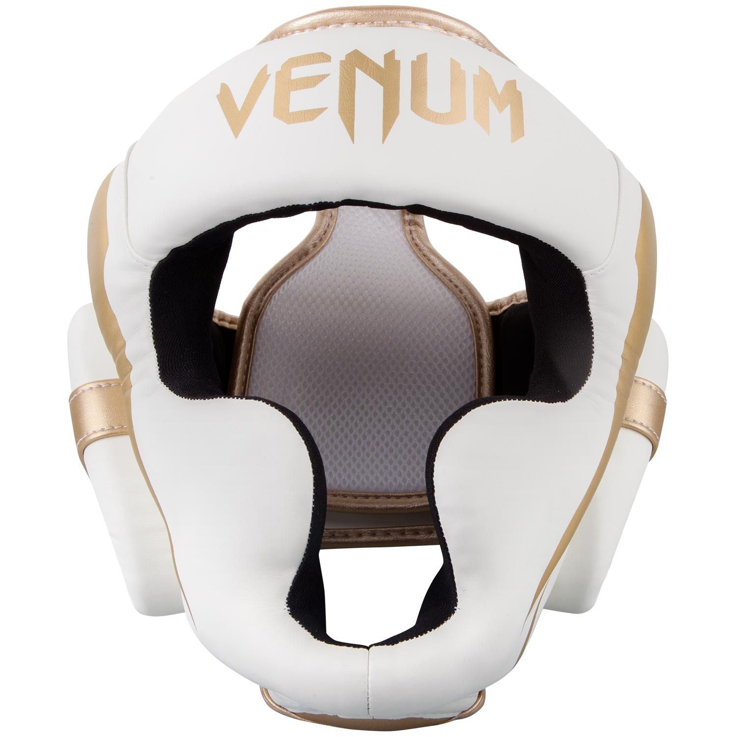 Venum Kask Bokserski Elite Biały/Złoty