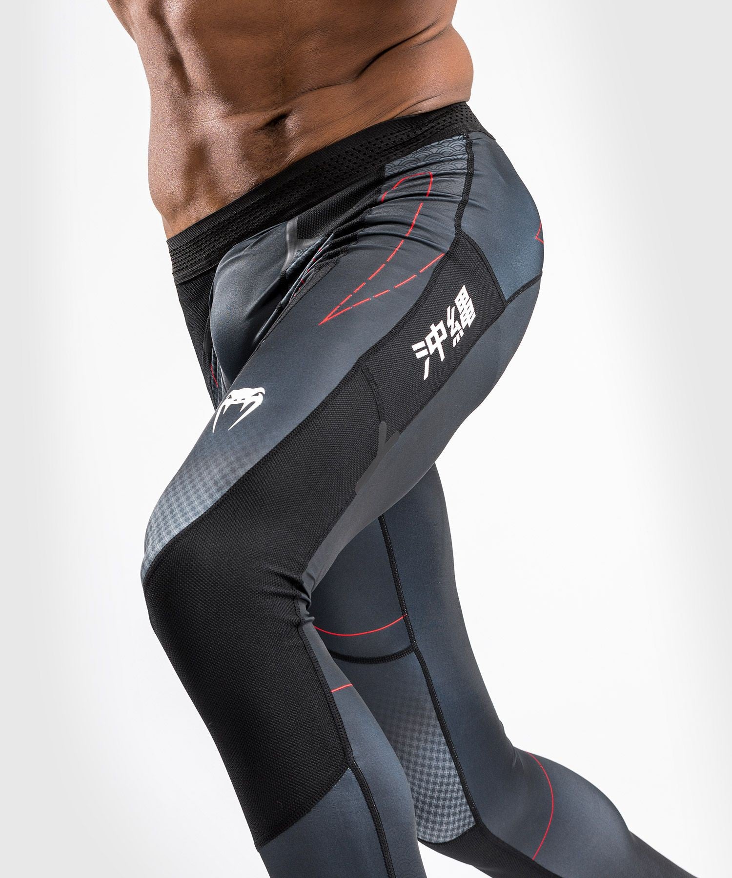 Venum Legginsy Męskie Okinawa 3.0 Czarne/Czerwone
