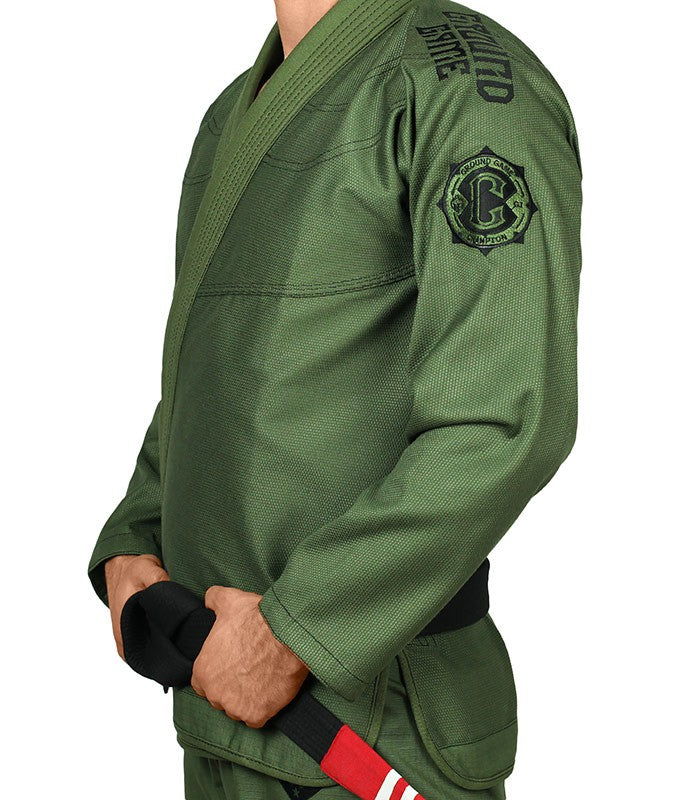 Ground Game Kimono/Gi BJJ Męskie Champion 2.0 Oliwkowe