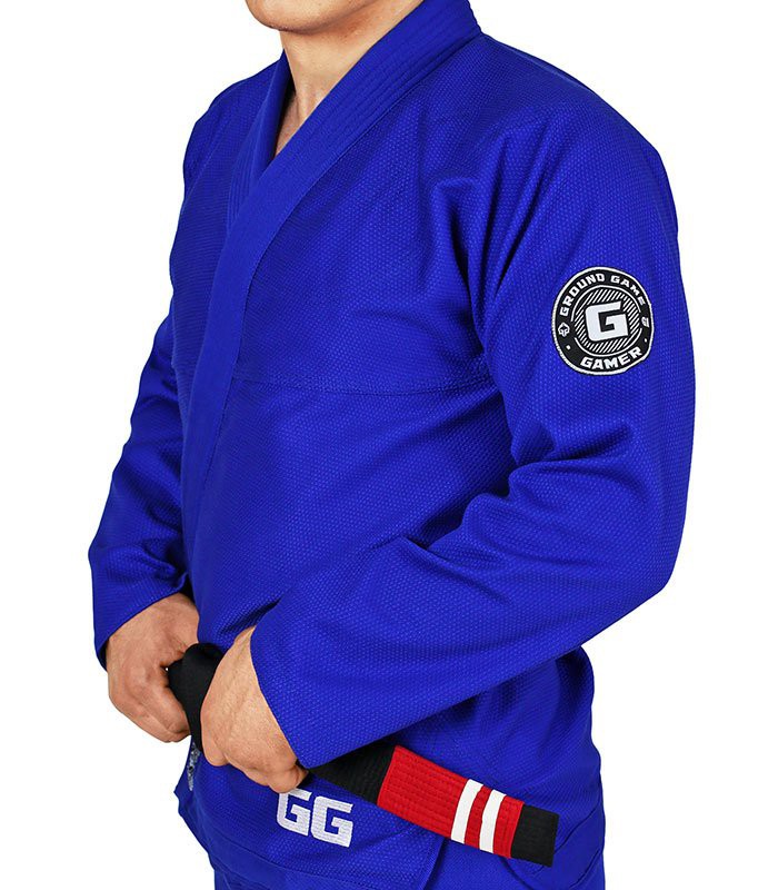 Ground Game Kimono/Gi BJJ Męskie Gamer Niebieskie