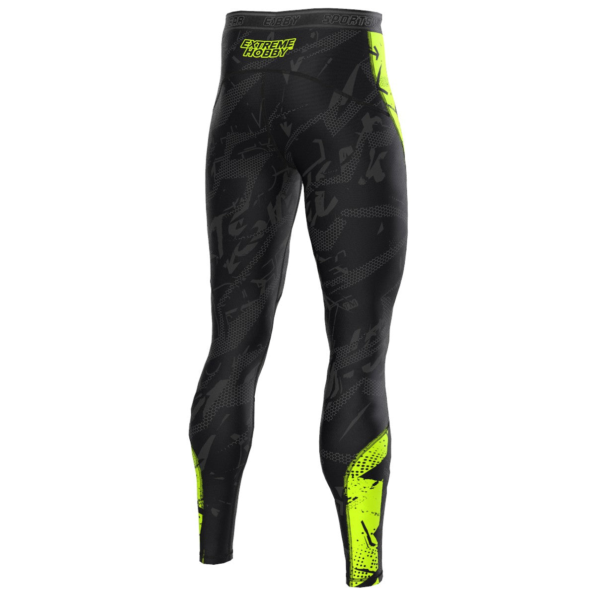 Extreme Hobby Legginsy Męskie Neo Limonka