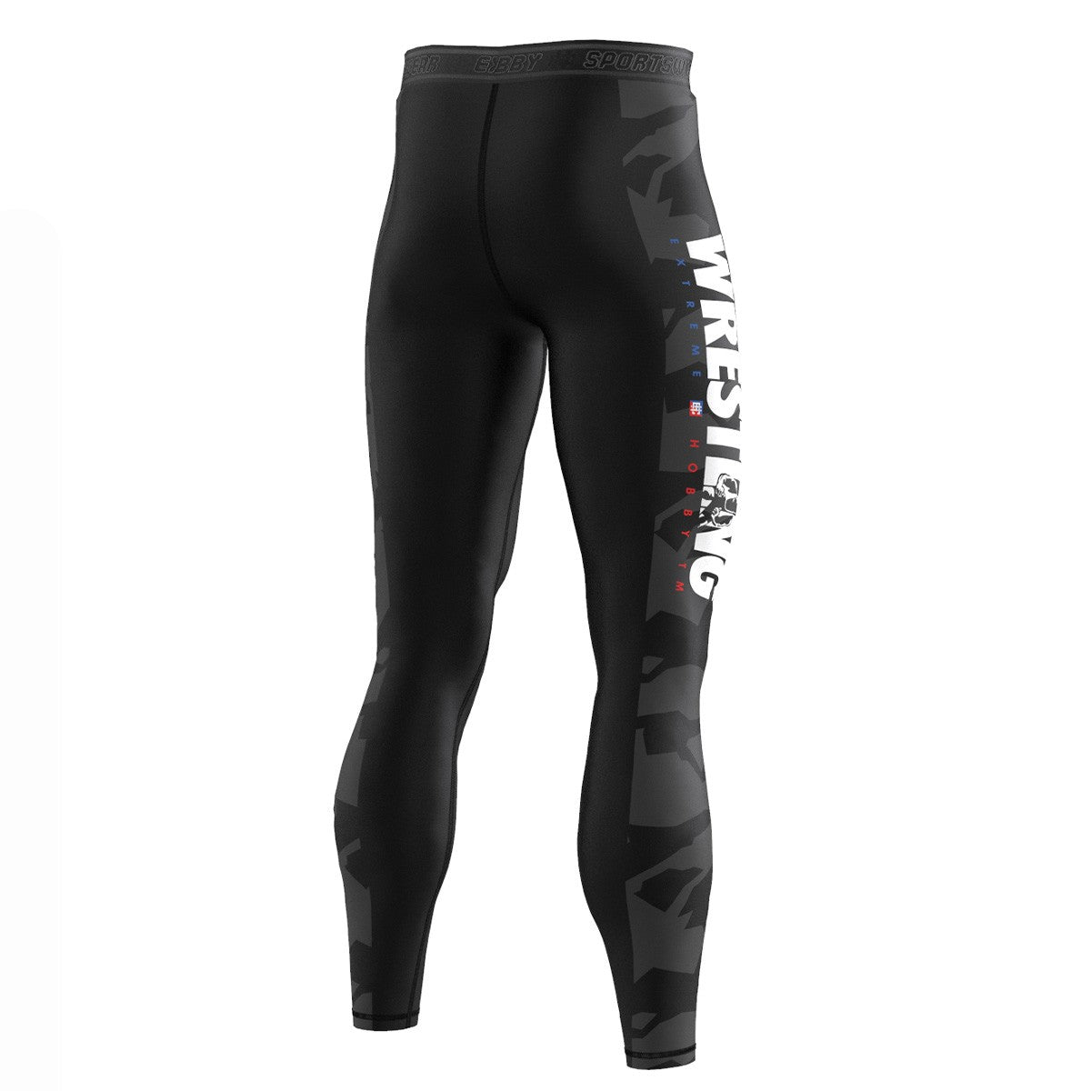 Extreme Hobby Legginsy Męskie Bold Wrestling