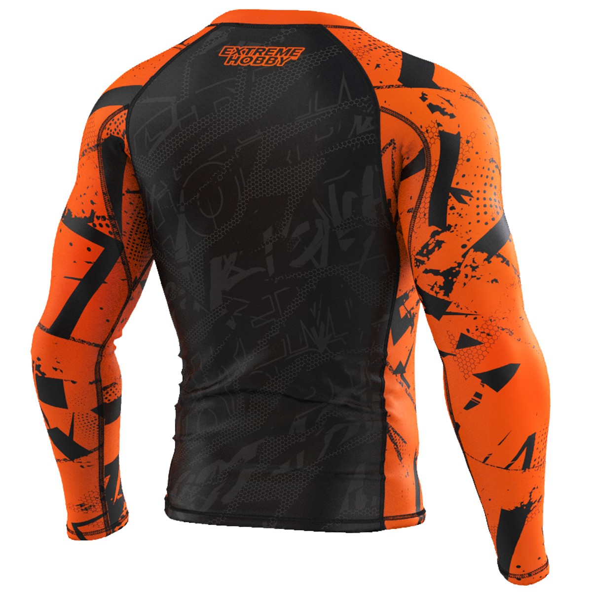 Extreme Hobby Rashguard Męski Długi Rękaw Neo Orange