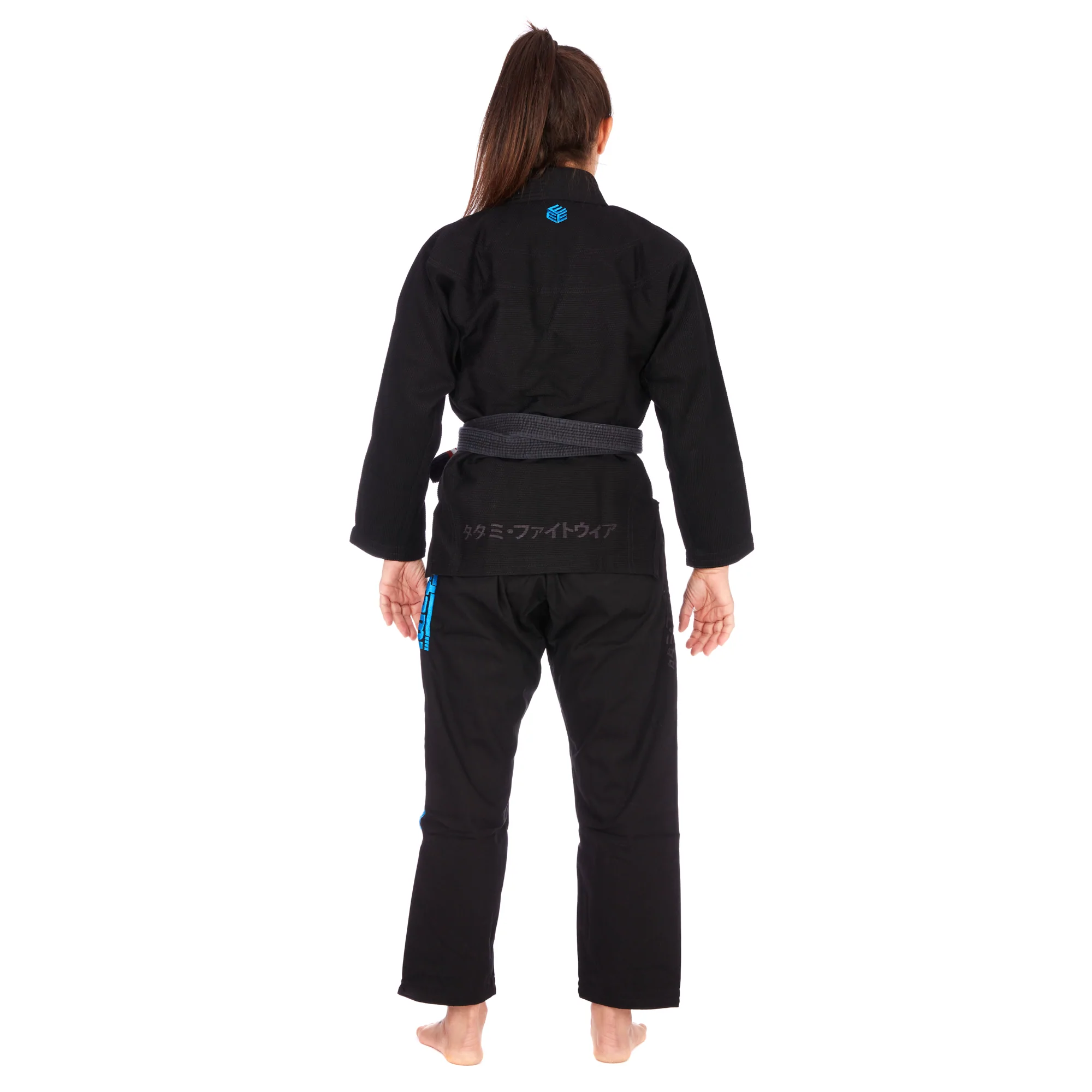 Tatami Kimono/Gi Damskie Estilo Black Label Czarne/Niebieskie