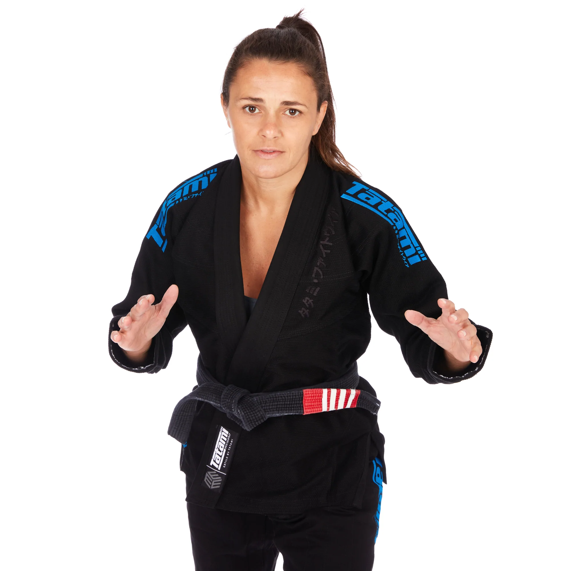 Tatami Kimono/Gi Damskie Estilo Black Label Czarne/Niebieskie