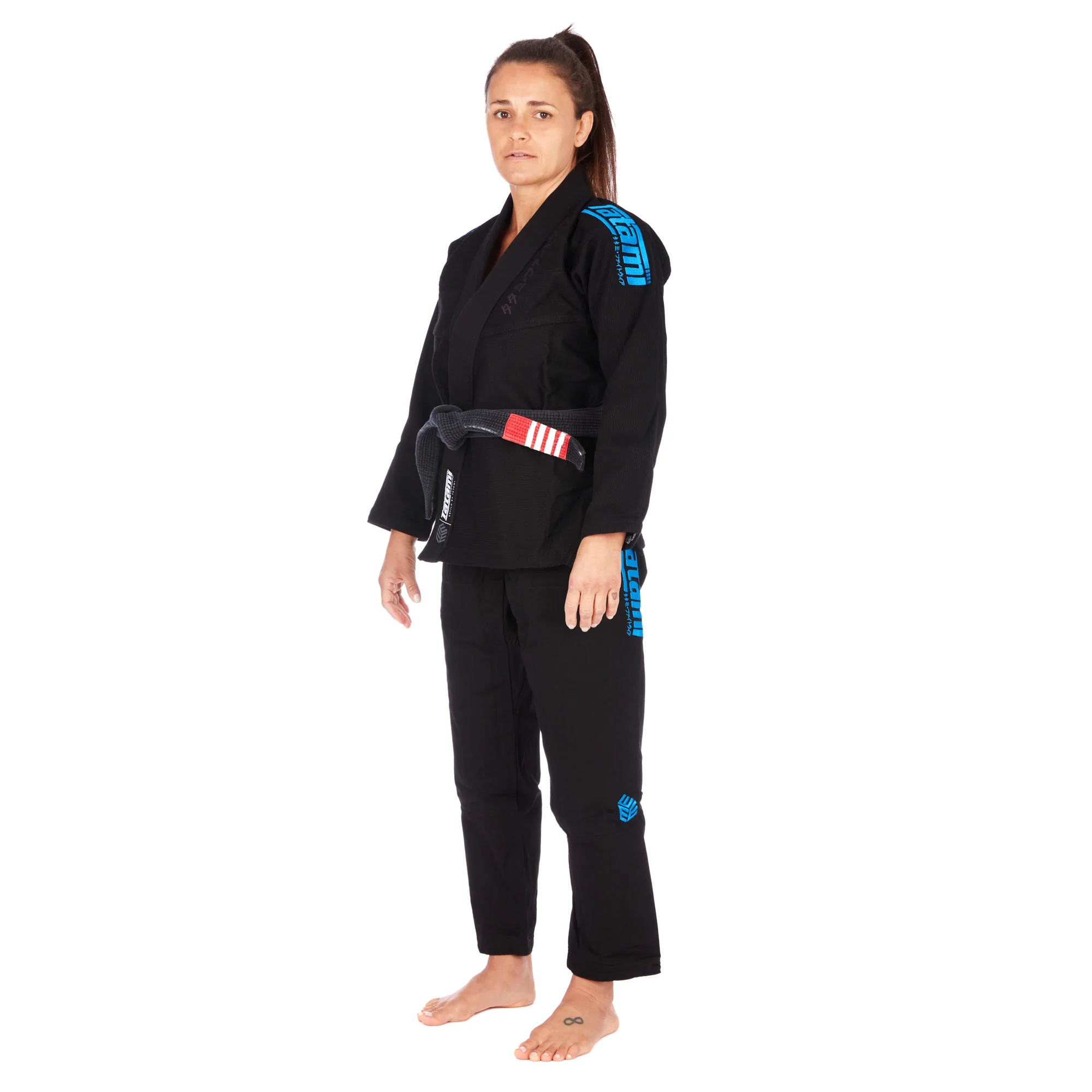 Tatami Kimono/Gi Damskie Estilo Black Label Czarne/Niebieskie