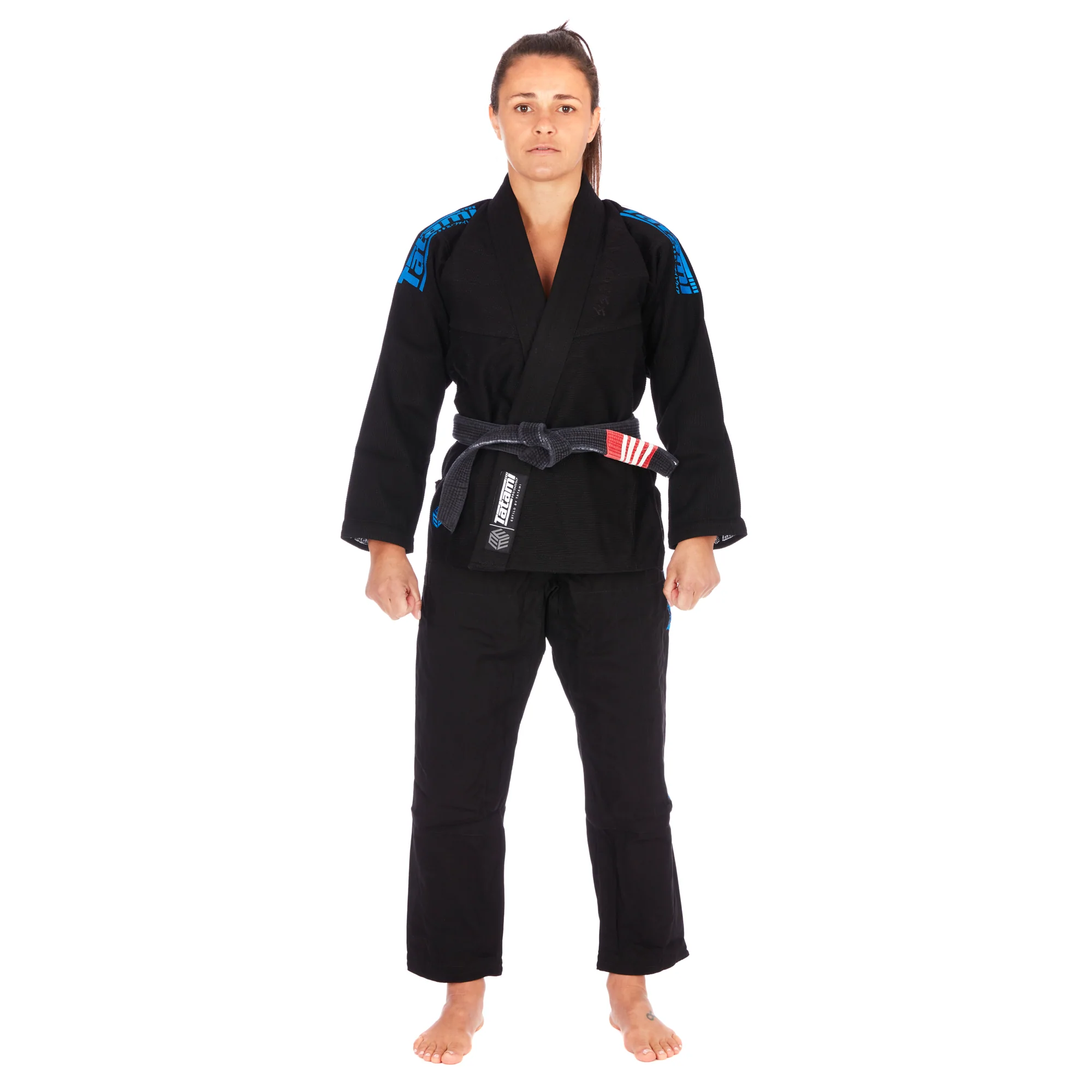 Tatami Kimono/Gi Damskie Estilo Black Label Czarne/Niebieskie