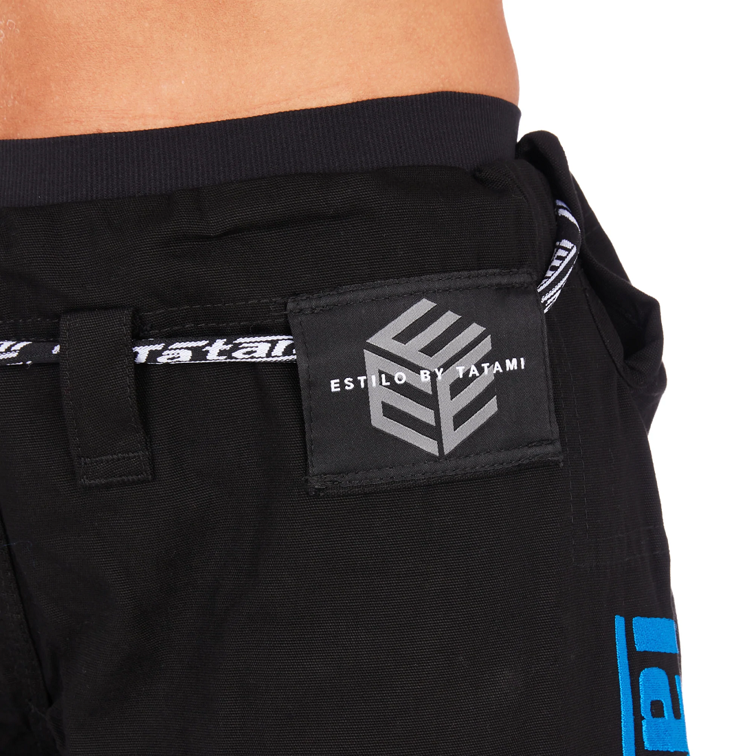 Tatami Kimono/Gi Damskie Estilo Black Label Czarne/Niebieskie