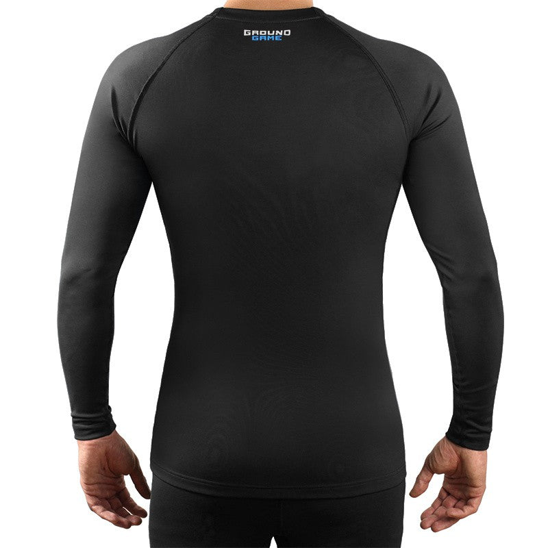 Ground Game Rashguard Męski Essential Długi Rękaw Czarny