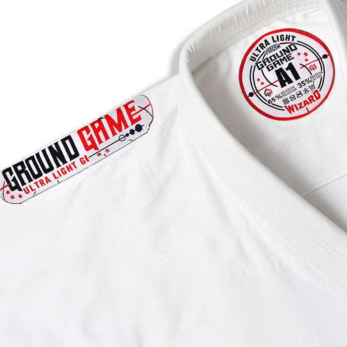 Ground Game Kimono/Gi BJJ Męskie Wizard Białe