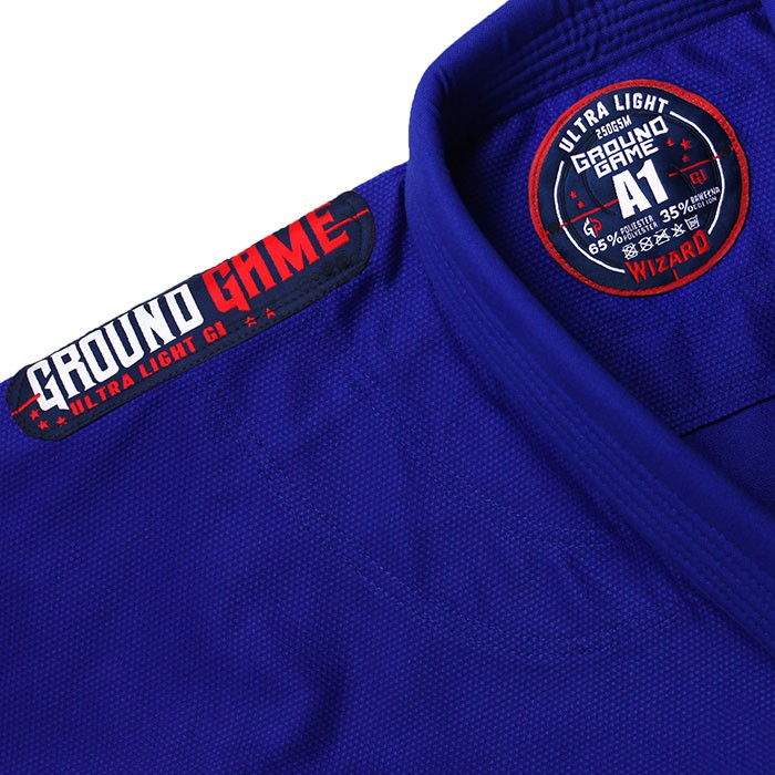 Ground Game Kimono/Gi BJJ Męskie Wizard Niebieskie