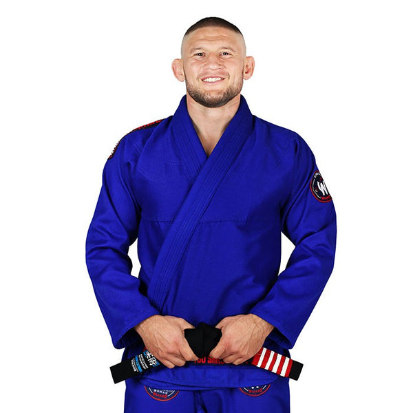 Ground Game Kimono/Gi BJJ Męskie Wizard Niebieskie