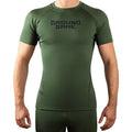 Ground Game Rashguard Męski Athletic Krótki Rękaw Khaki