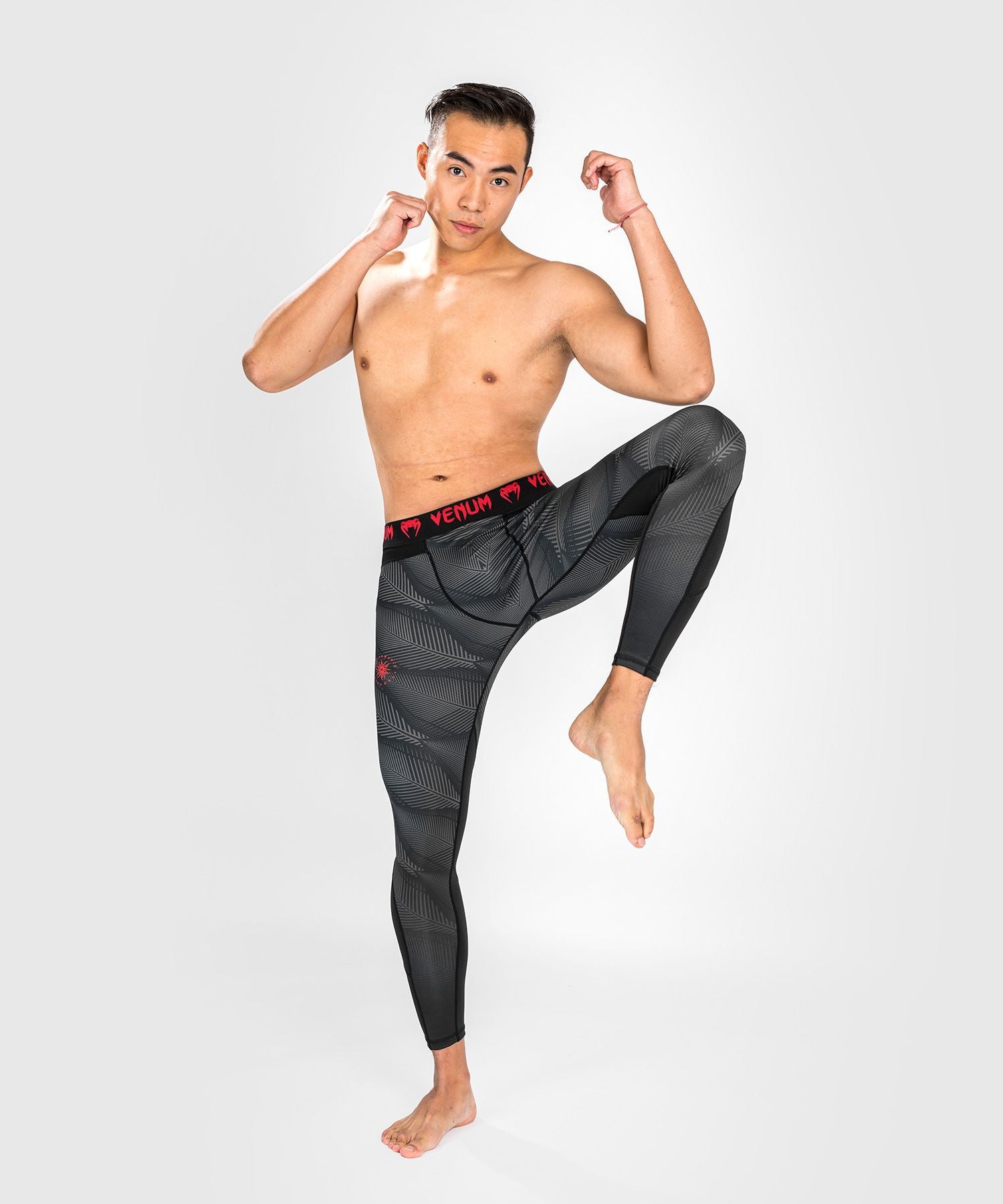 Venum Legginsy Treningowe Męskie Phantom Czarne/Czerwone