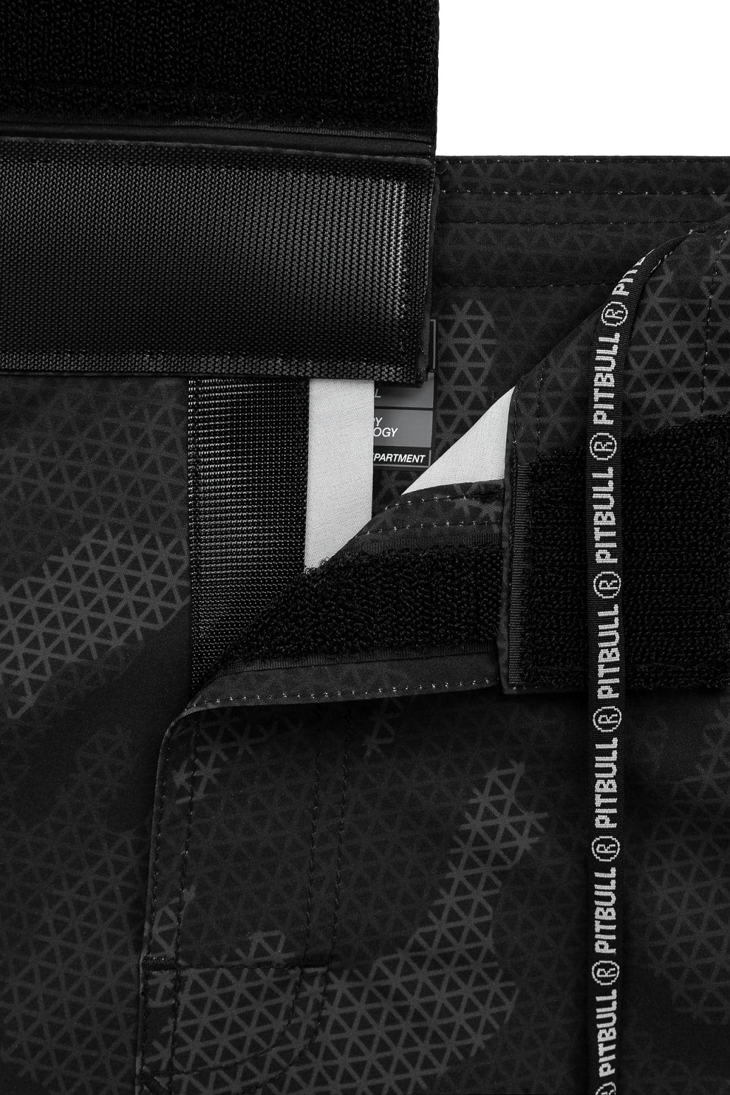 Pitbull Spodenki MMA Grapplingowe 1 Net Camo 2 All Black Camo