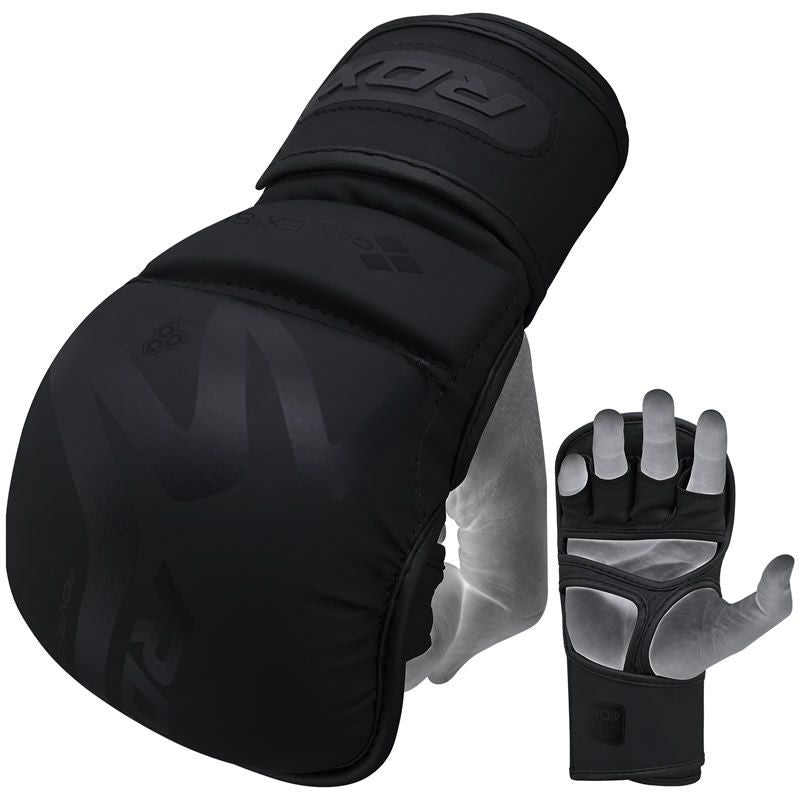 RDX Rękawice do MMA Sparingowe T15 Noir Czarne