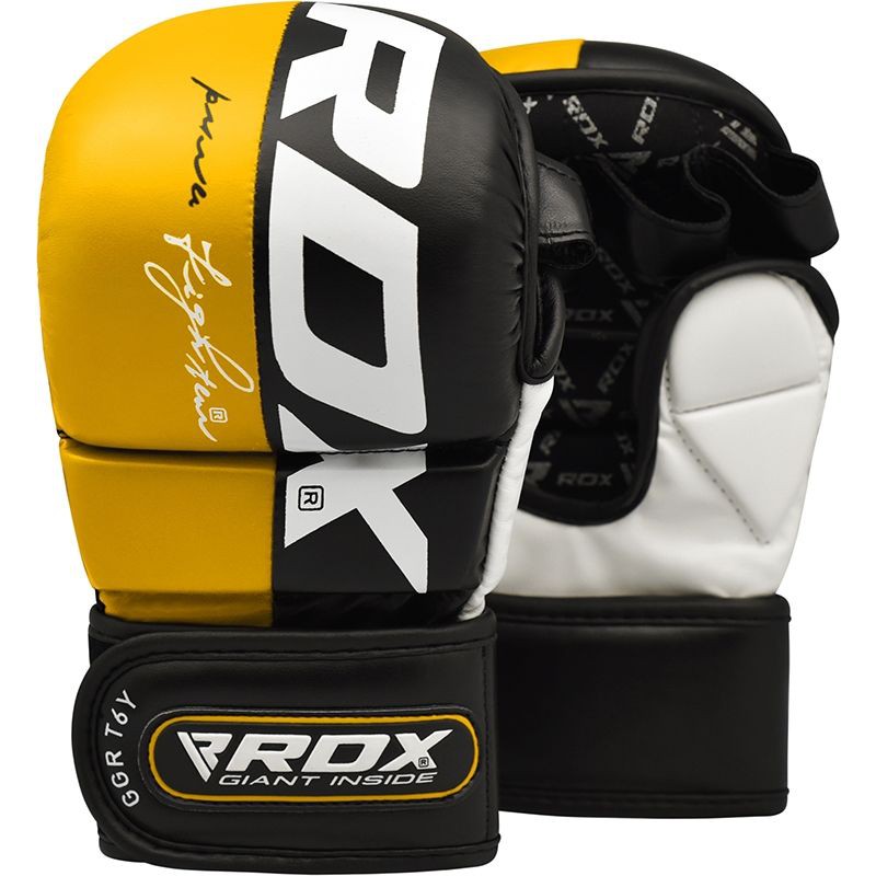 RDX Rękawice do MMA GGL-T6 Żółte