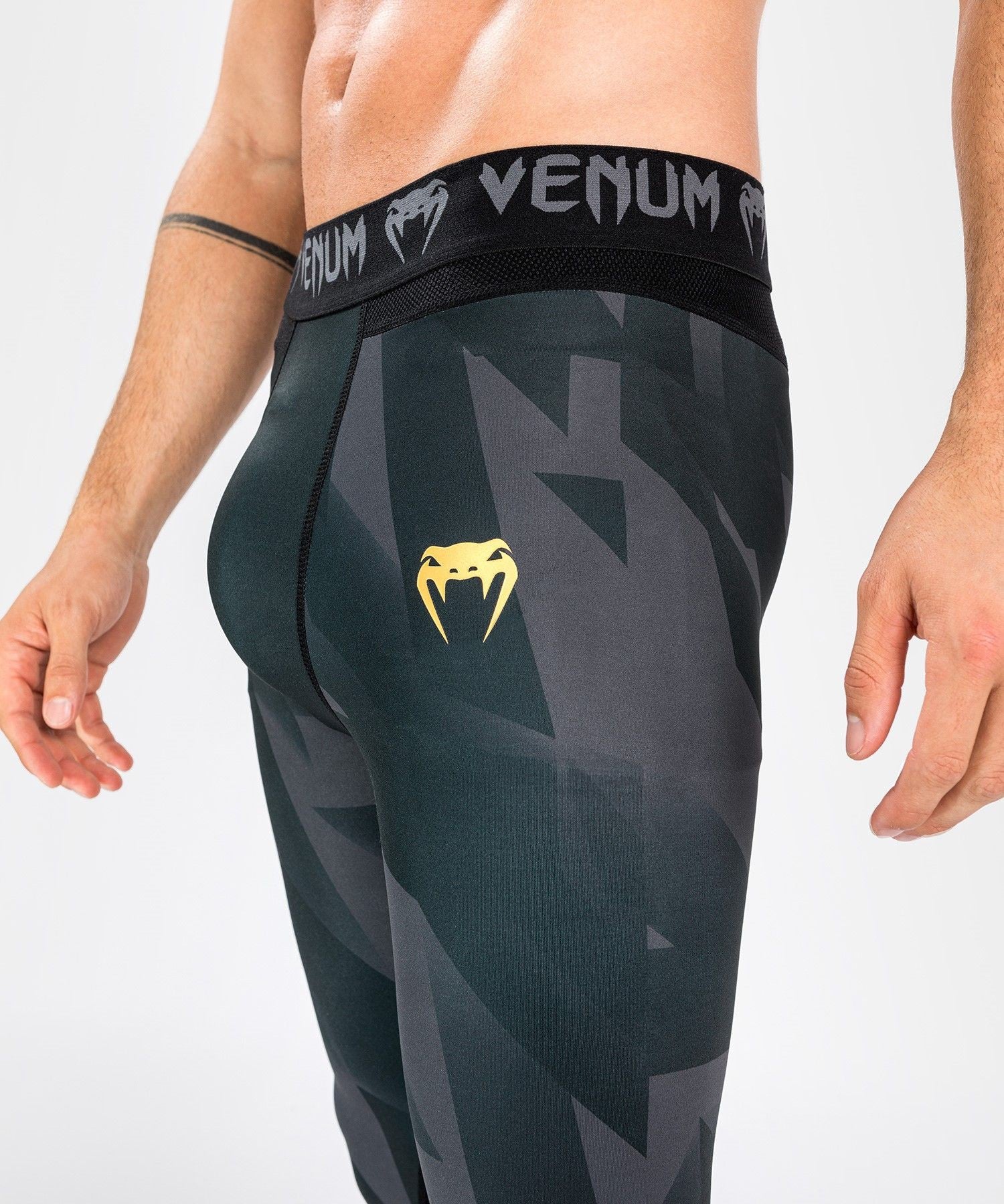 Venum Legginsy Treningowe Męskie Razor Czarne/Złote