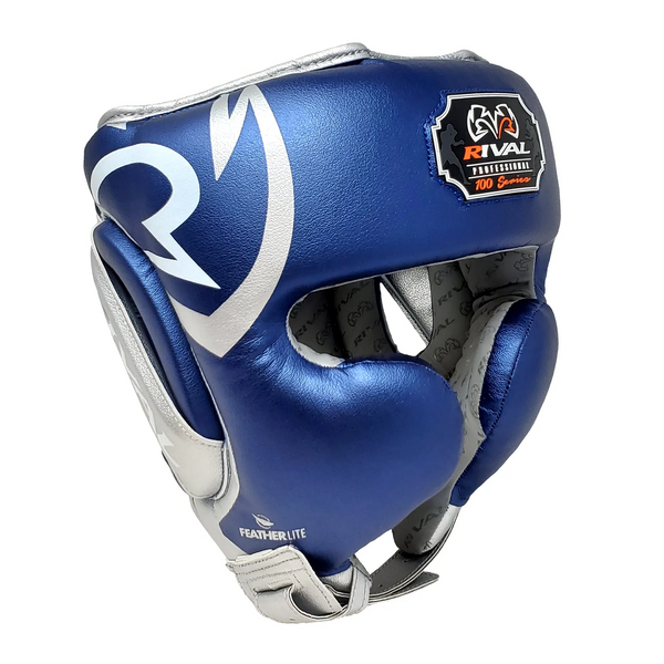 Rival Kask Bokserski RHG100 Professional Niebieski/Srebrny