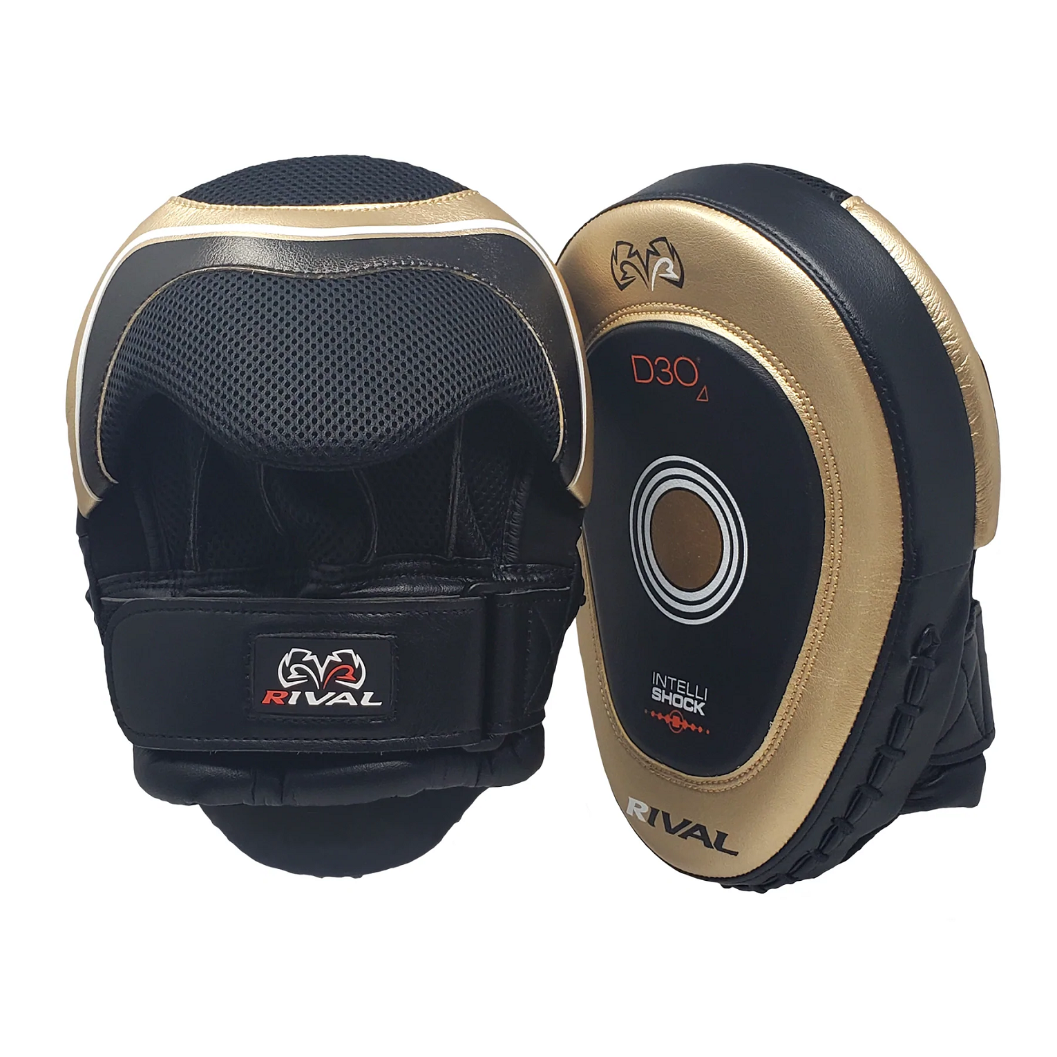 Rival Tarcze Bokserskie INTELLI-SHOCK Punch Mitts RPM10 Złote/Czarne