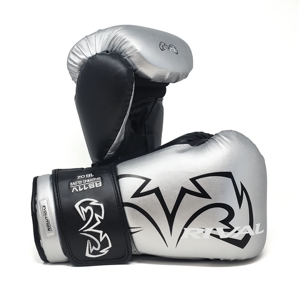 Rival Rękawice Bokserskie Sparingowe RS11V Evolution Srebrne