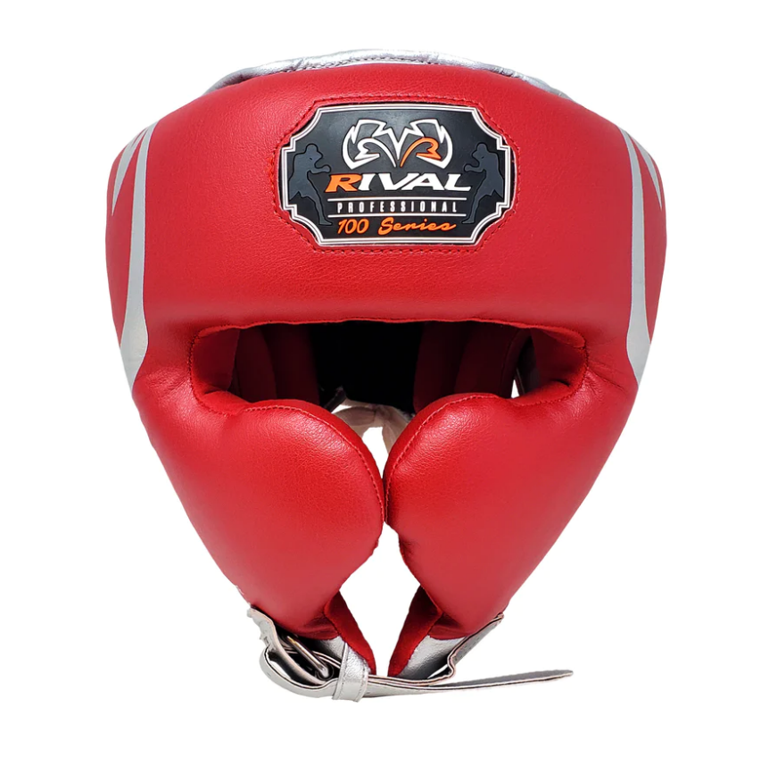 Rival Kask Bokserski RHG100 Professional Czerwony/Srebrny