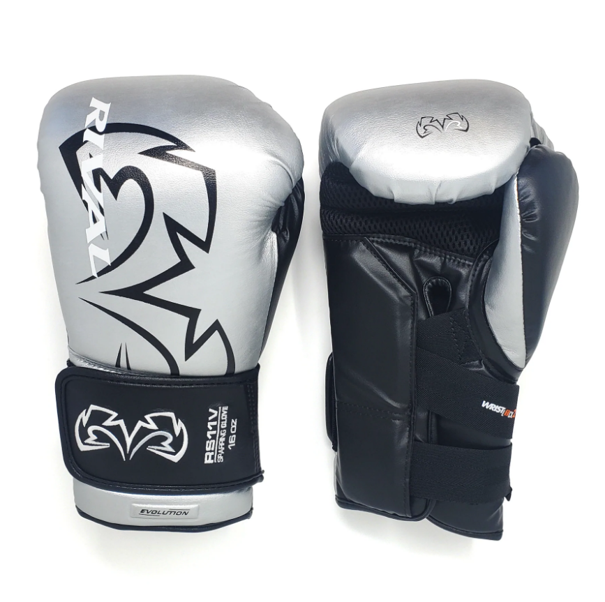 Rival Rękawice Bokserskie Sparingowe RS11V Evolution Srebrne