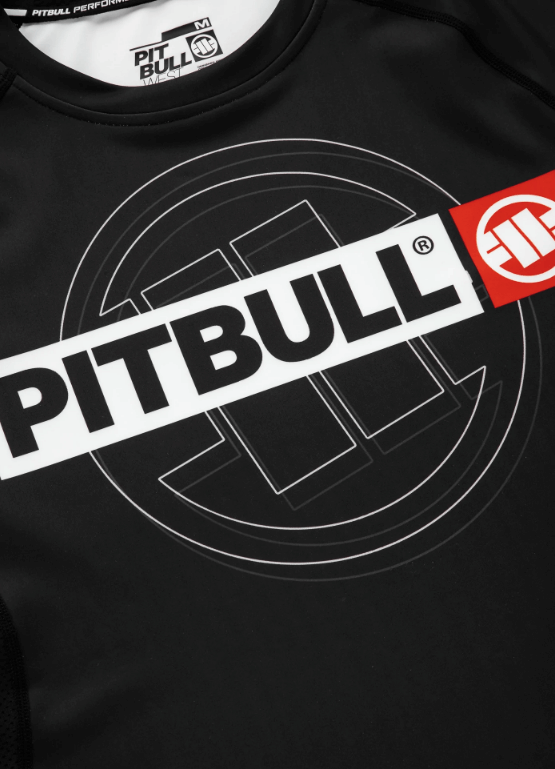 Pitbull Rashguard Męski HILLTOP Sports Krótki Rękaw