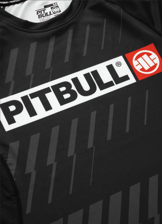 Pitbull Rashguard Męski Street Dog Krótki Rękaw
