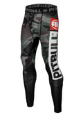 Pitbull Legginsy Męskie Cross Camo Woodland Camo