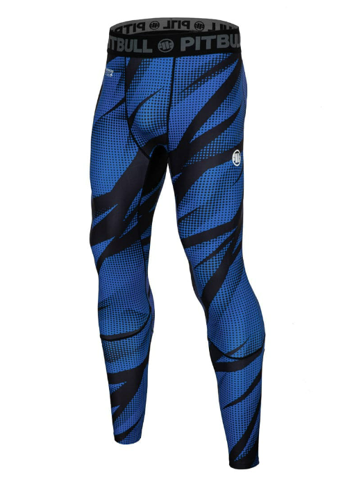 Pitbull Legginsy kompresyjne Męskie Dot Camo 2 Niebieski