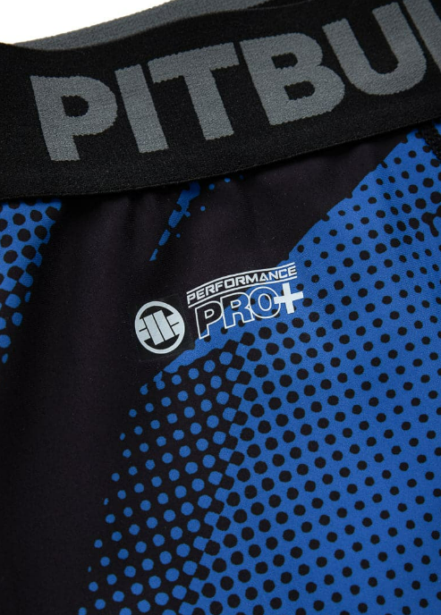 Pitbull Legginsy kompresyjne Męskie Dot Camo 2 Niebieski