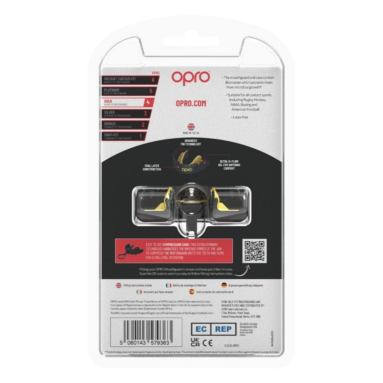 Opro Ochraniacz na Zęby Gold Braces GEN5 Czarny (do aparatów)