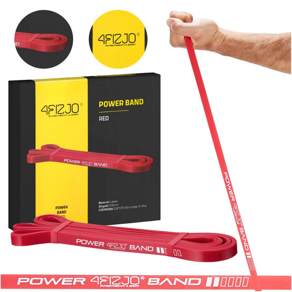4FIZJO Guma oporowa POWER BAND 6-10 kg czerwona