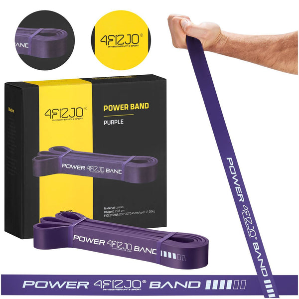 4FIZJO Guma oporowa POWER BAND 17-26 kg fioletowa