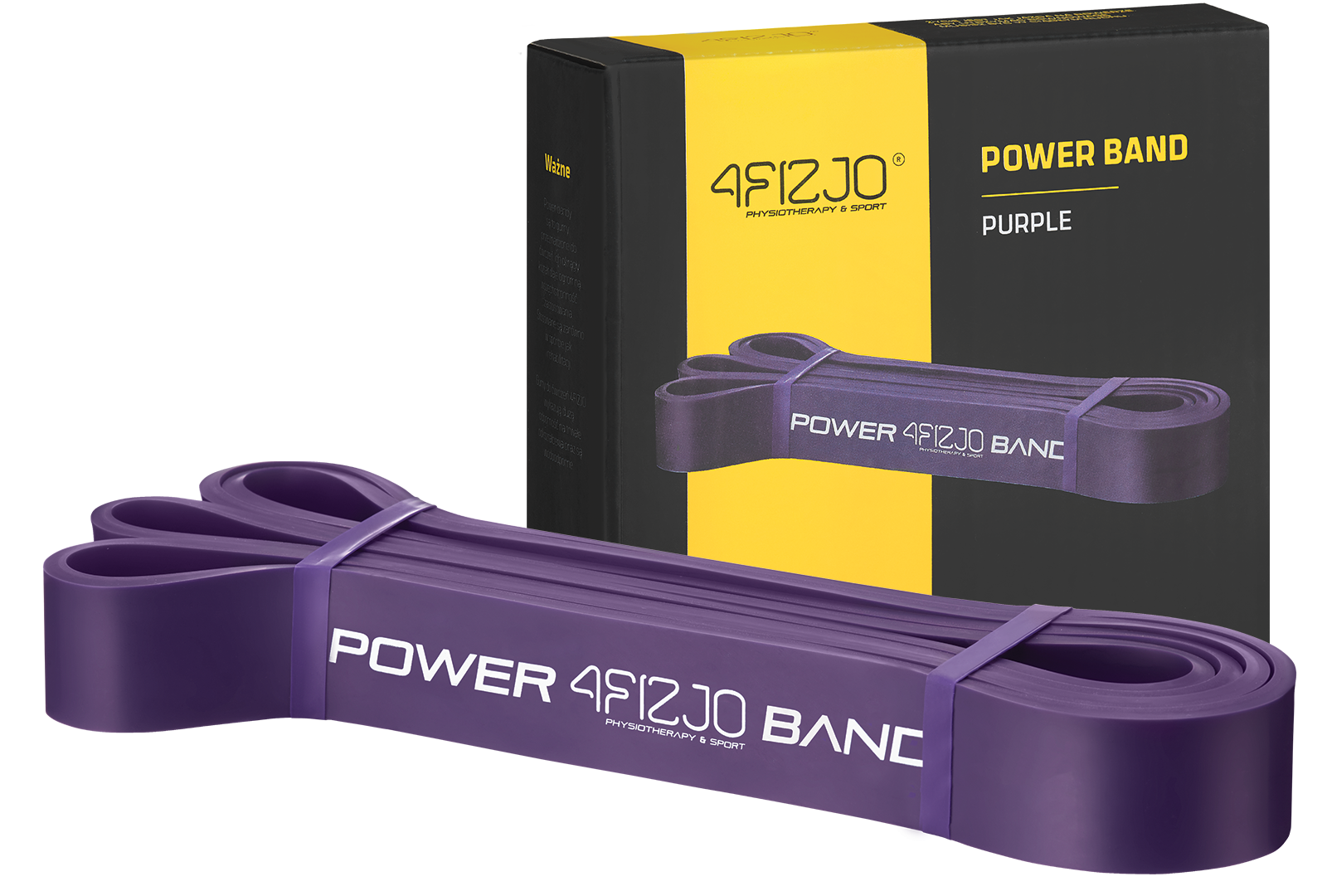 4FIZJO Guma oporowa POWER BAND 17-26 kg fioletowa