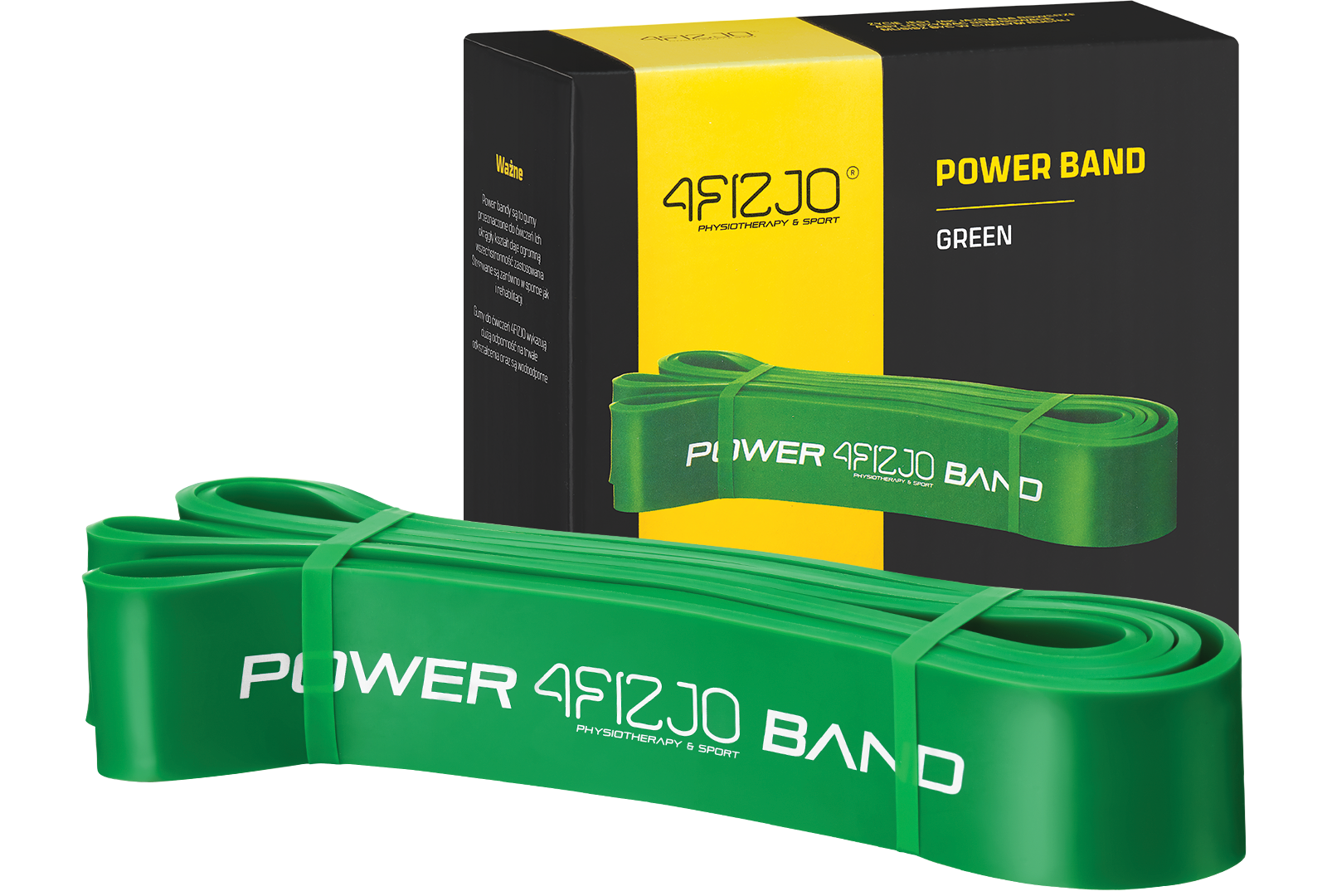 4FIZJO Guma oporowa POWER BAND 26-36 kg zielona