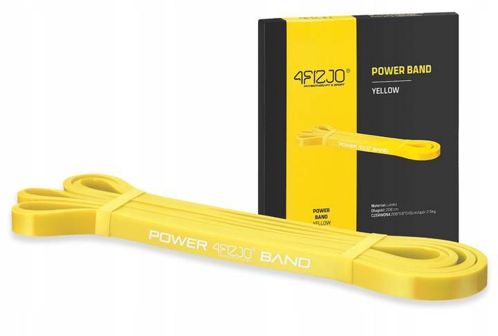 4FIZJO Guma oporowa POWER BAND 1-5 kg żółta