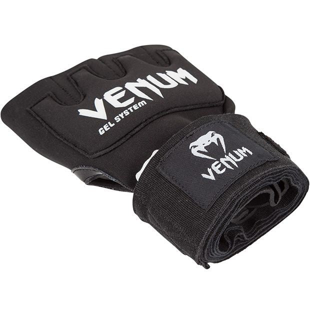 Venum Gel Kontact Owijki Bokserskie - Bandaże Żelowe Hand Wrap Czarny/Biały