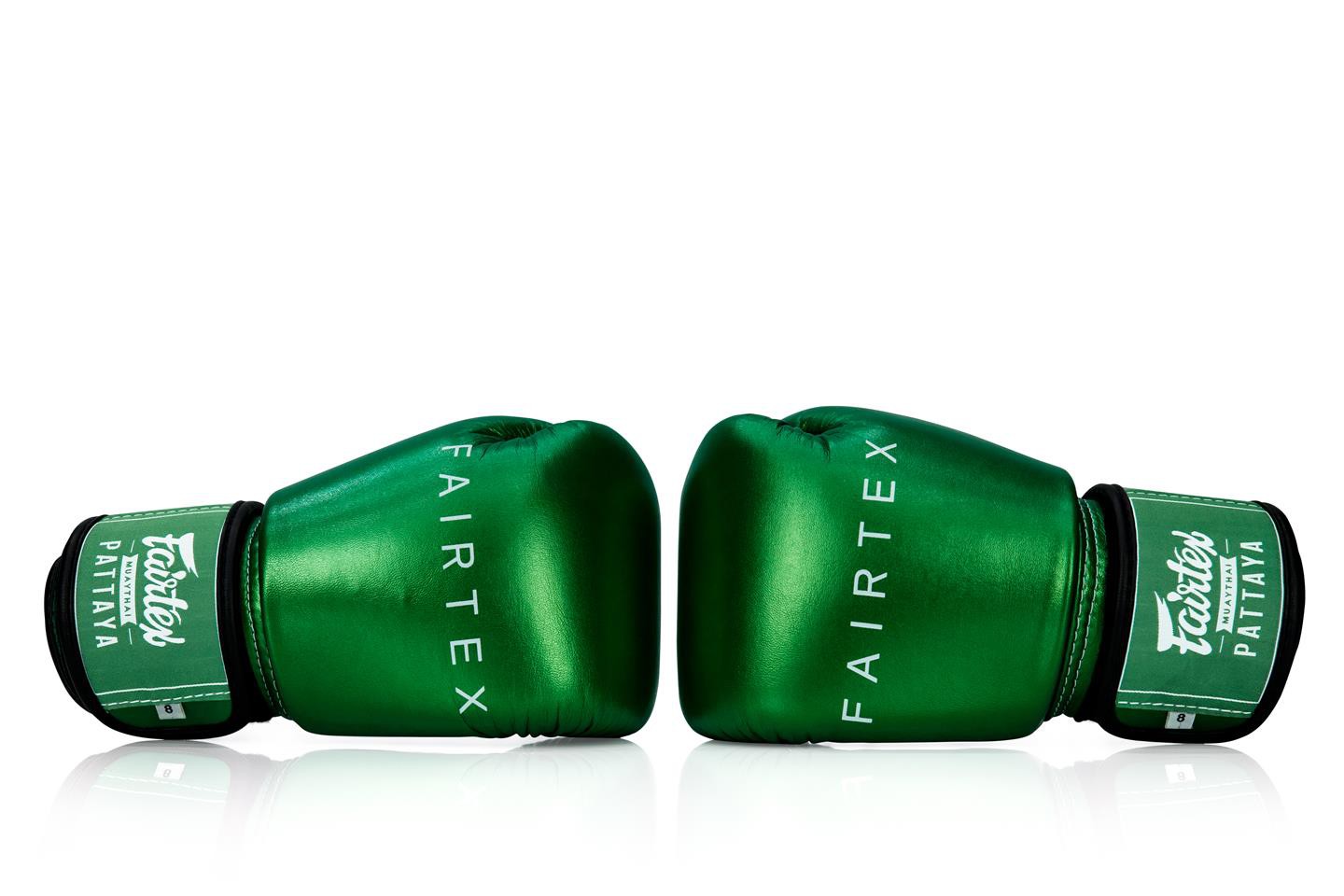 Fairtex Rękawice Bokserskie BGV22 Metalic Zielone