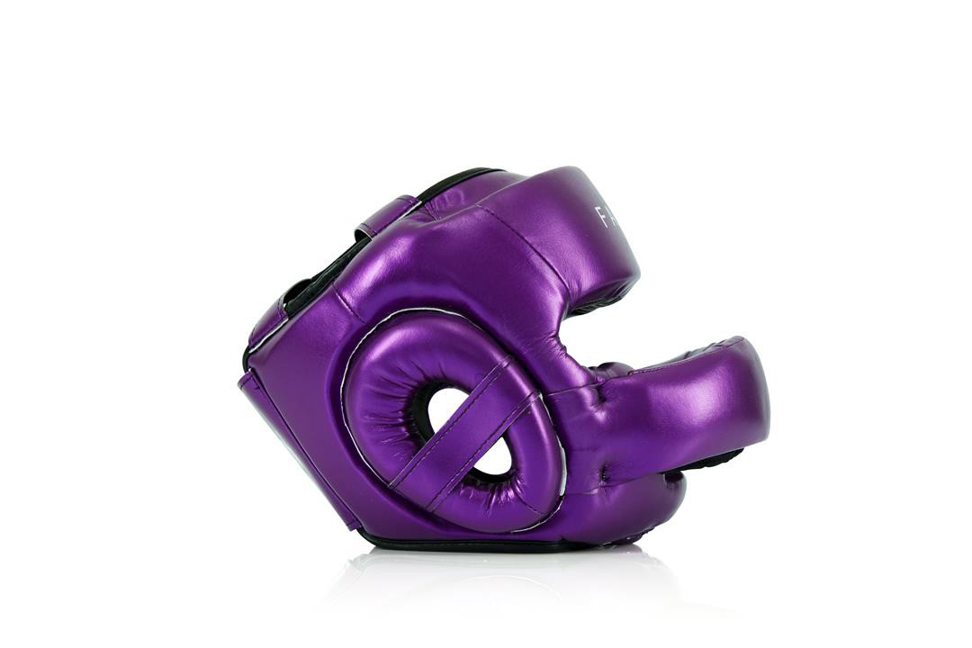 Fairtex Kask Bokserski Sparingowy HG17 z Ochroną Nosa Fioletowy