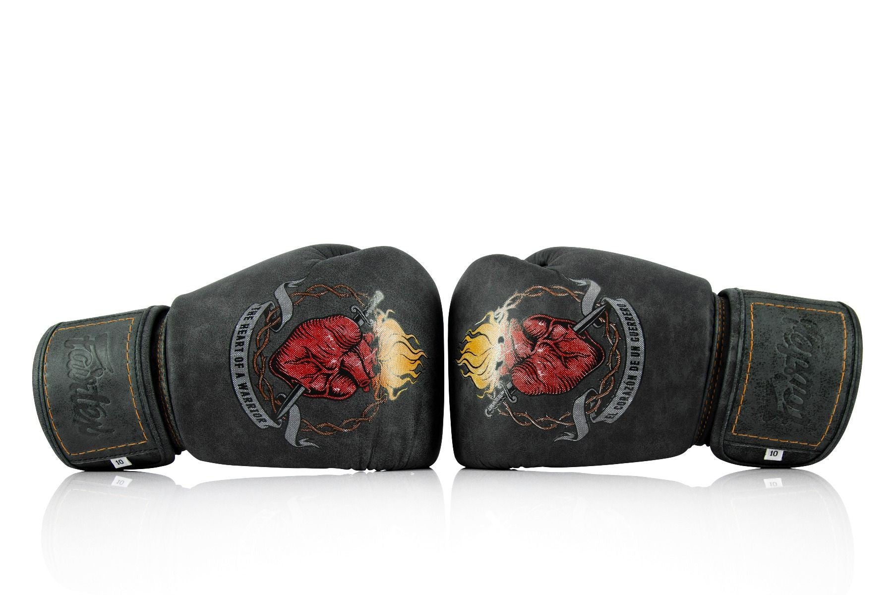 Fairtex Rękawice Bokserskie ze skóry naturalnej BGV "Heart of Warrior"