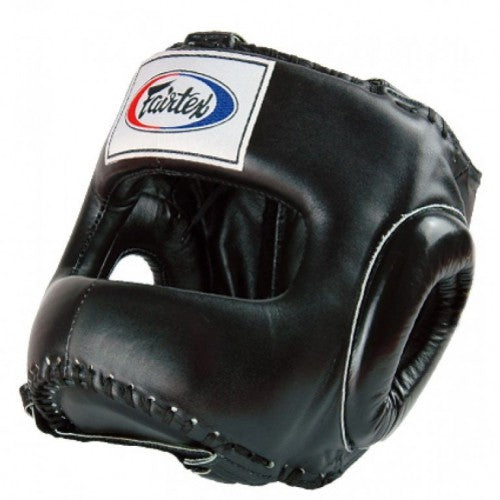 Fairtex Kask Bokserski HG4 z Ochroną Nosa Czarny