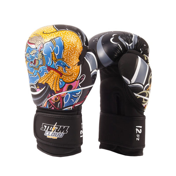StormCloud Rękawice bokserskie ze skóry naturalnej Boxing Pro Daisho FUJIN & RAIJIN