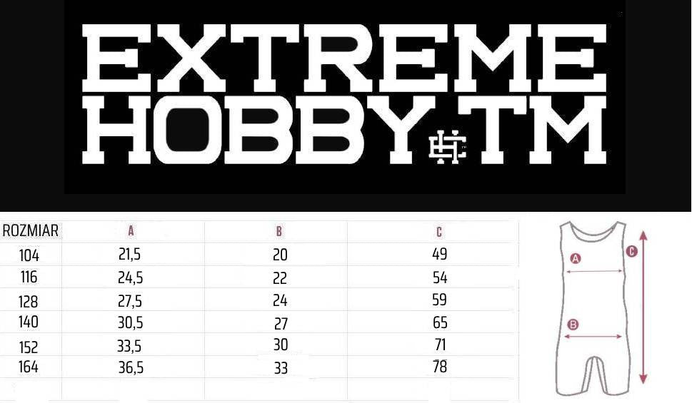 Extreme Hobby Trykot Zapaśniczy dla Dzieci Wrestling 2 Niebieski