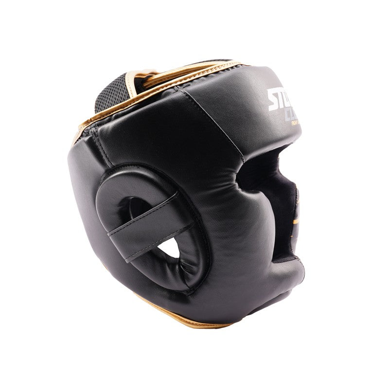 StormCloud Kask Bokserski Lynx Czarno-Złoty